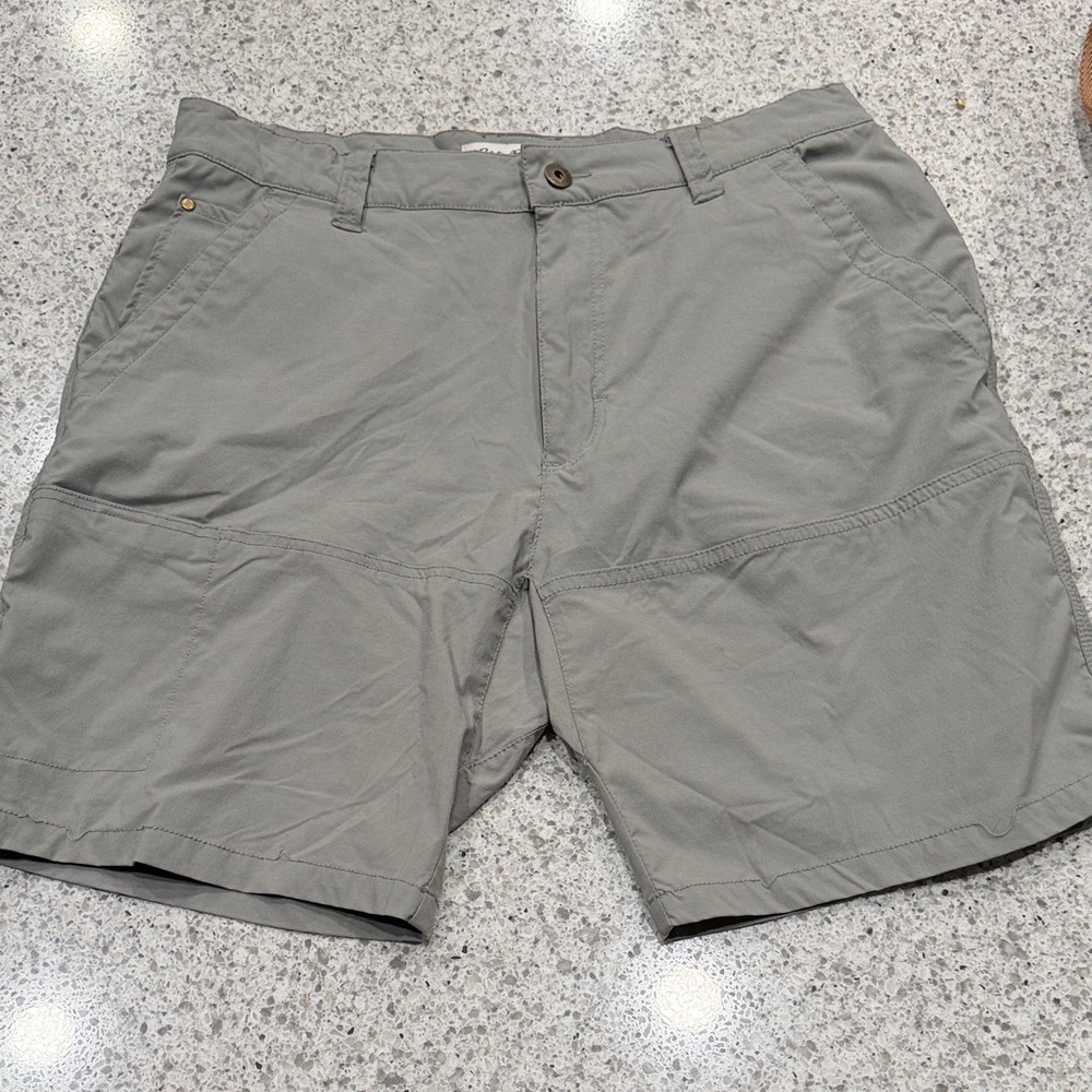Eddie Bauer Workwear Men's Lightweight Stretch Shorts Gray Size 34x9